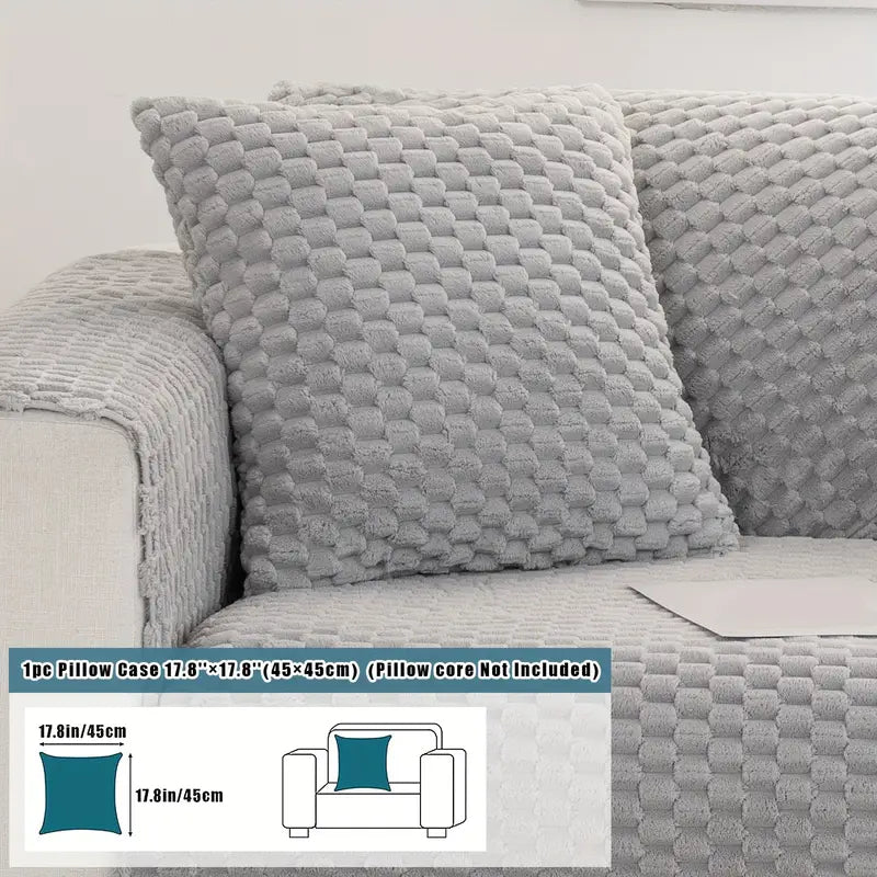 Honeycomb Velvet Sofa Slipcover
