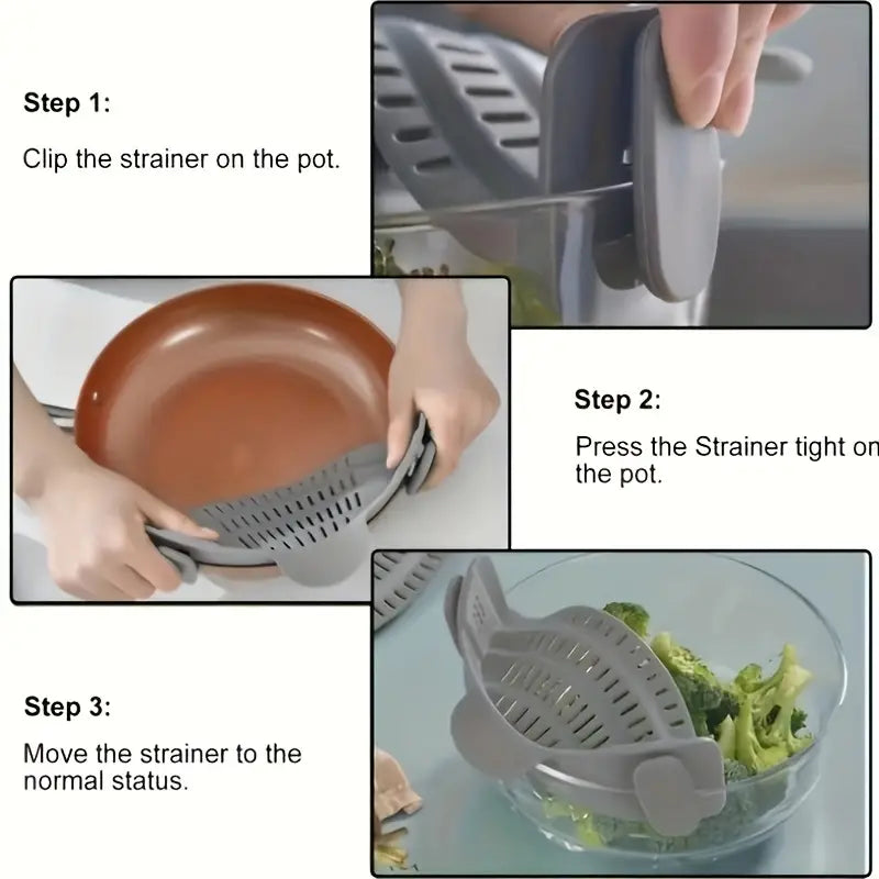 Adjustable Silicone Pot Strainer