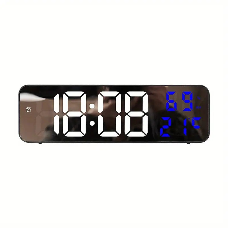 Large Digital Wall Clock With Temperature And Humidity Display