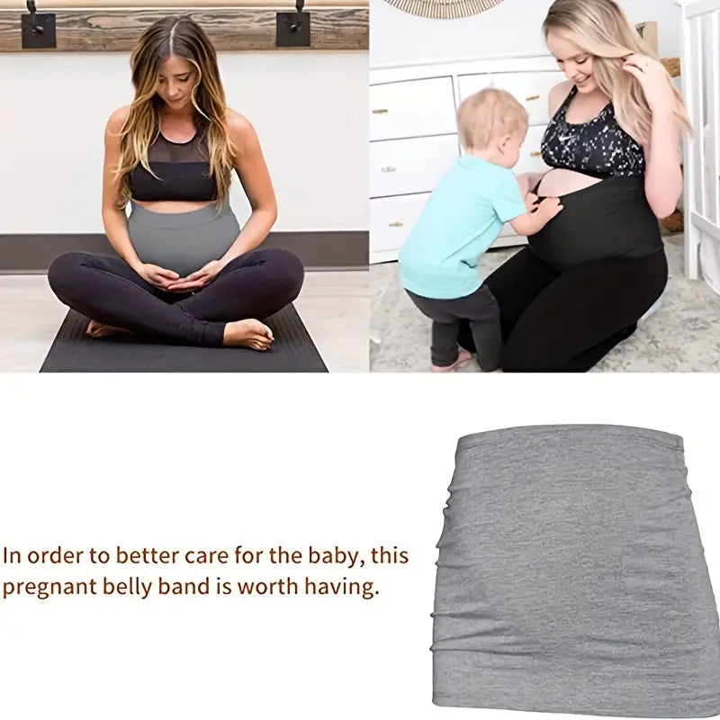 Soft & Strong Support for Pregnancy High Stretch Maternity Belly Bands