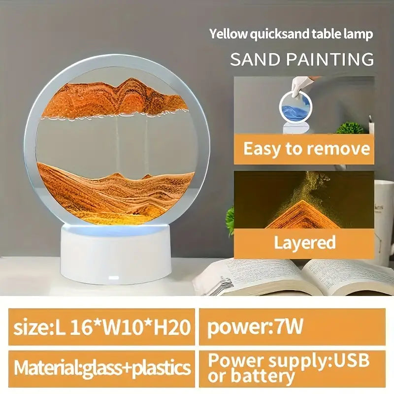 Sand Art Moving Night Lamp