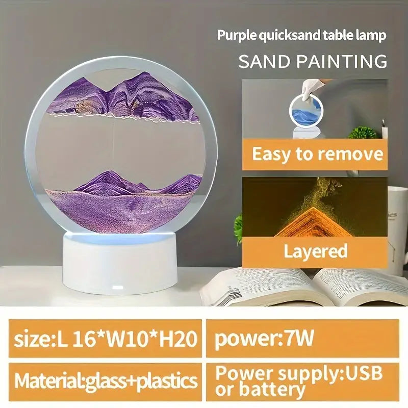Sand Art Moving Night Lamp