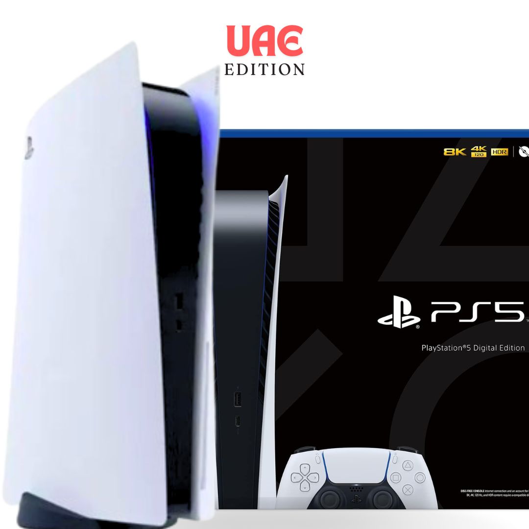 PlayStation 5 Digital Edition (UAE, TRA) 1 TB offering 4K UHD, HDR, and Ray Tracing. Shouq8